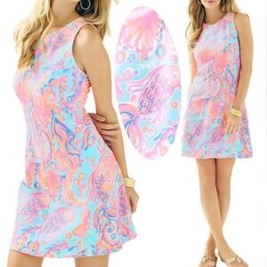Lilly Pulitzer Felicity Pink Pout Too Much Bubbly Print Dress